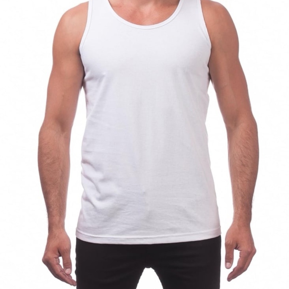 Men's White Tank Top